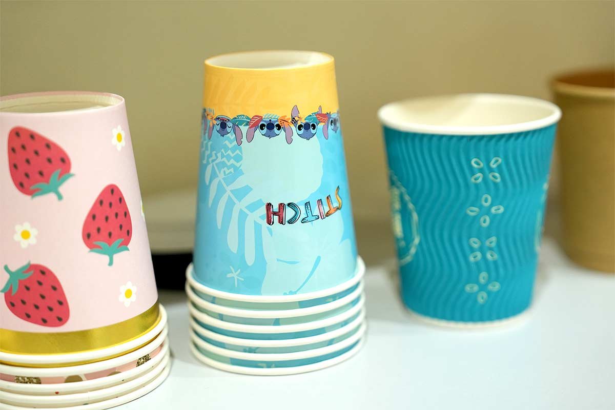 colorful kids printed paper cups