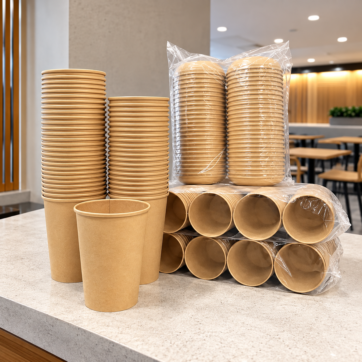 FOB price and landed cost paper cup container loading illustration