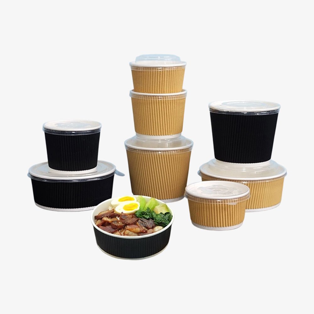 kraft-black-paper-bowl-set