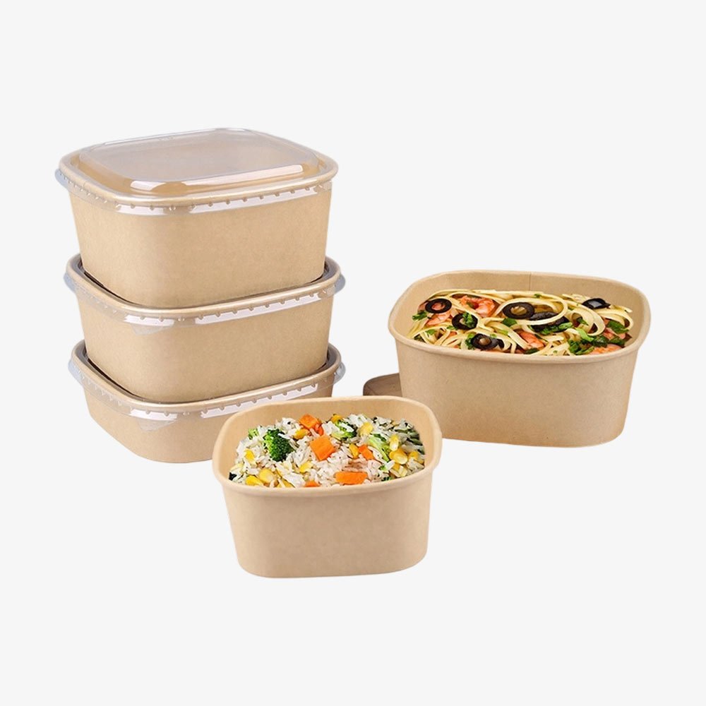 kraft-square-containers-food