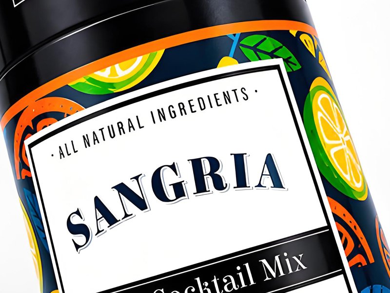 sangria cocktail mix tube