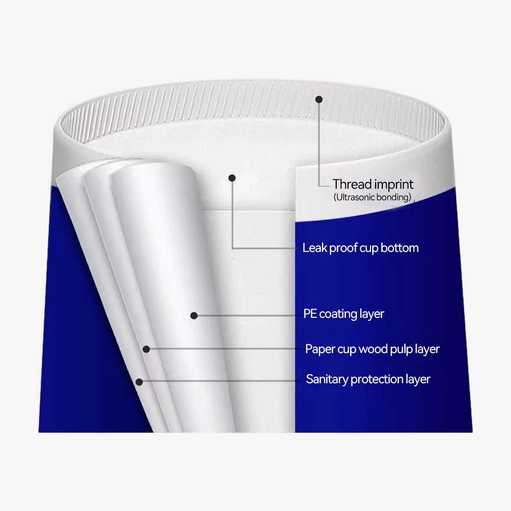 single wall paper cup construction