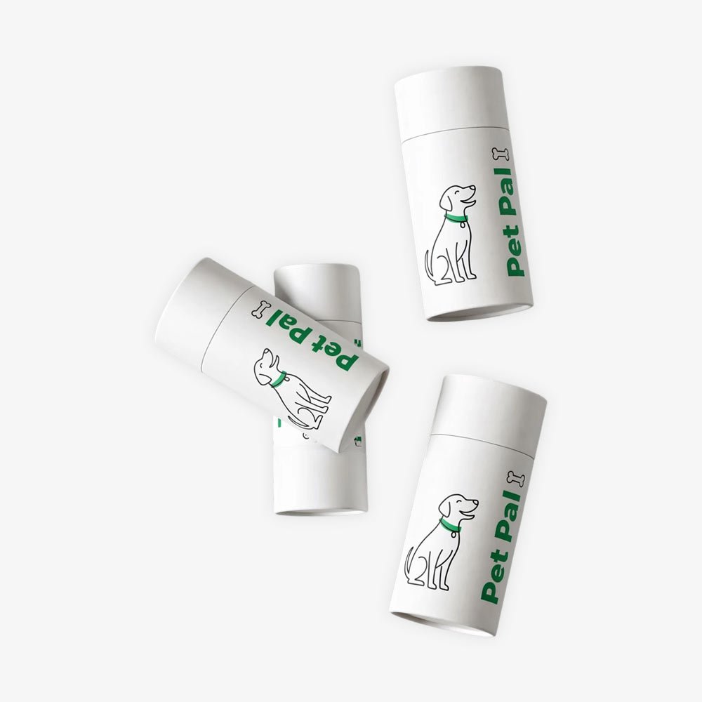 white mini tubes green print
