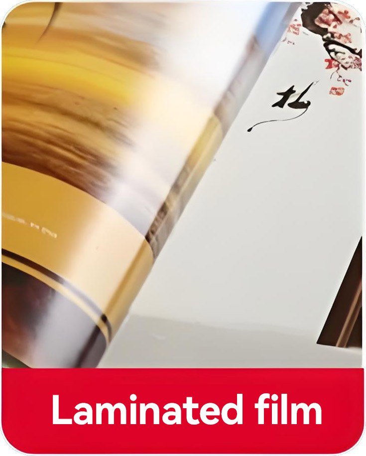 Gloss laminated film finish for chocolate packaging boxes
