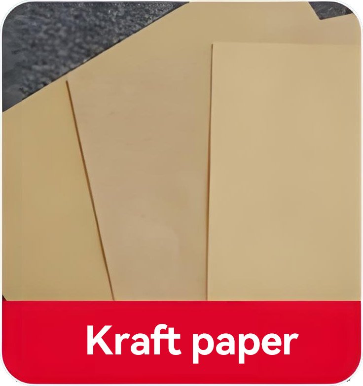 Kraft paper material for eco-friendly chocolate packaging