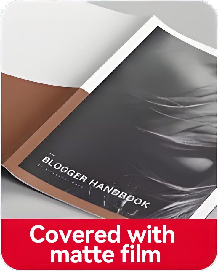 Matte laminated film finish for a soft premium chocolate box feel